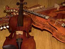 fiddle, nyckelharpa, and hardingfele